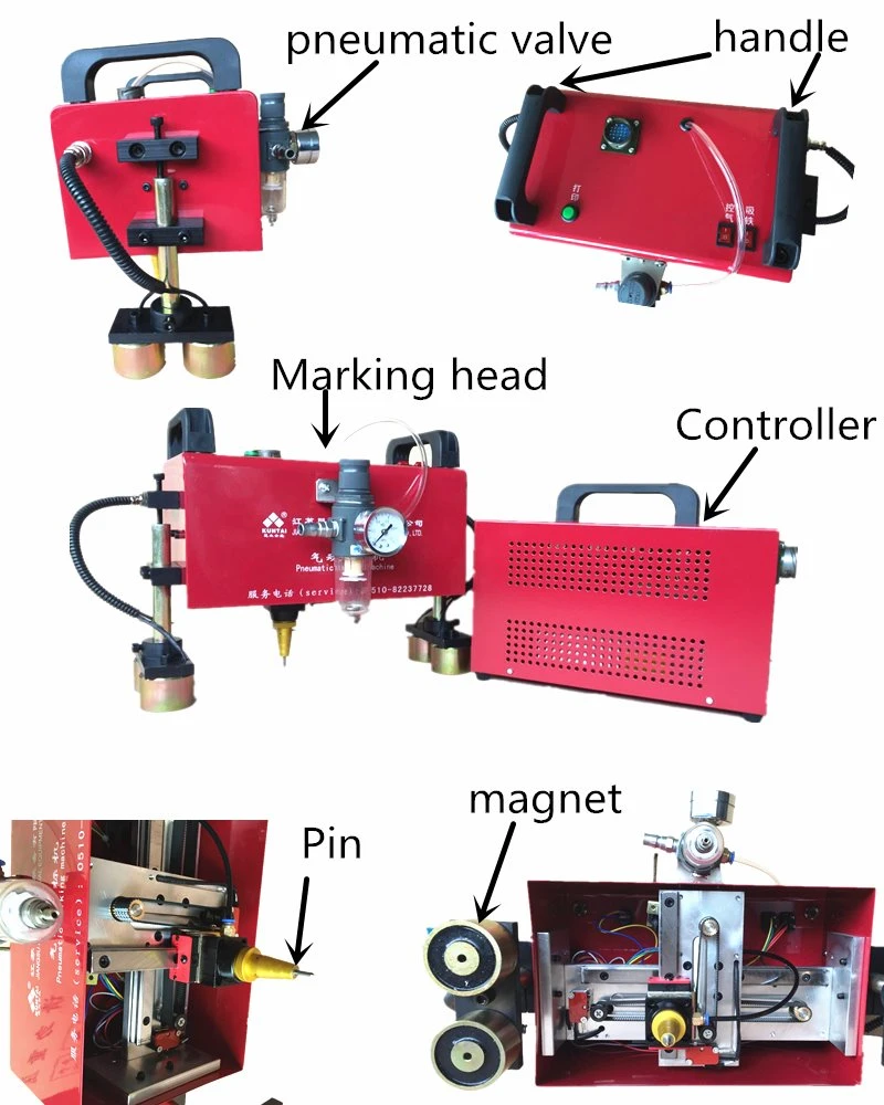 Machine de marquage portable DOT Pin pour numéro de châssis VIN