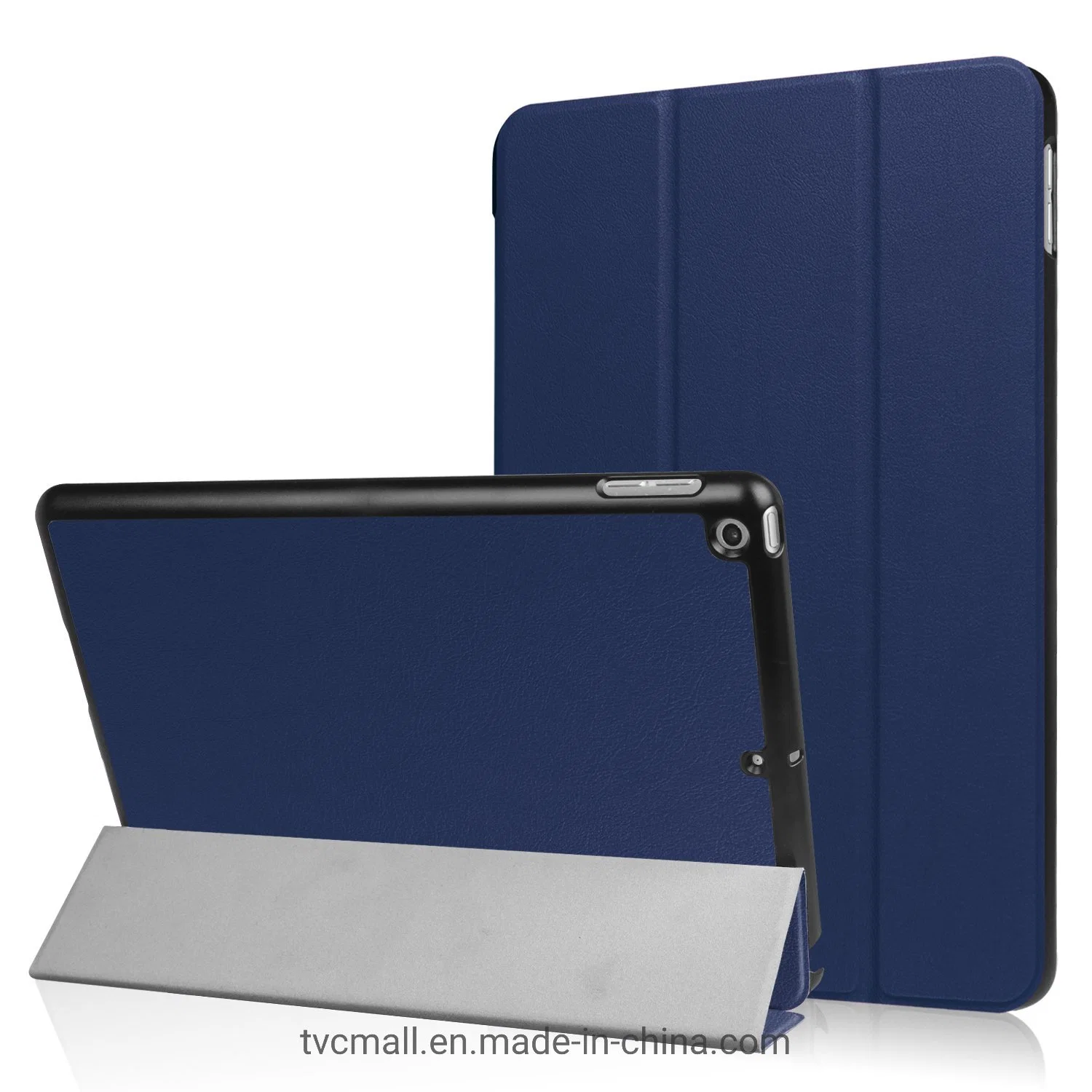 Pli en pleine protection Smart Stand léger en cuir pour iPad 9.7 (2018) / 9,7 (2017) Couvercle de boîtier de tablette