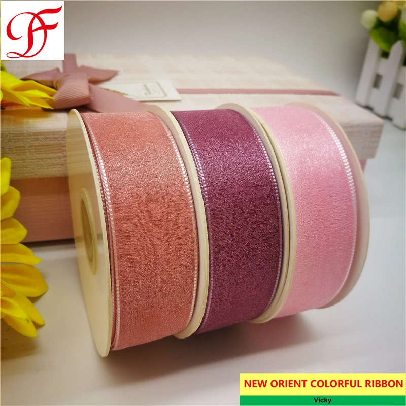 Wholesale/Supplier Grosgrain/Pethersham Satin Shinning Organza/Sheer Twill, Metallic, Herringbone Ribbon for Bows/Decoration/Xmas/Wrap/Garments Accessories/Christmas