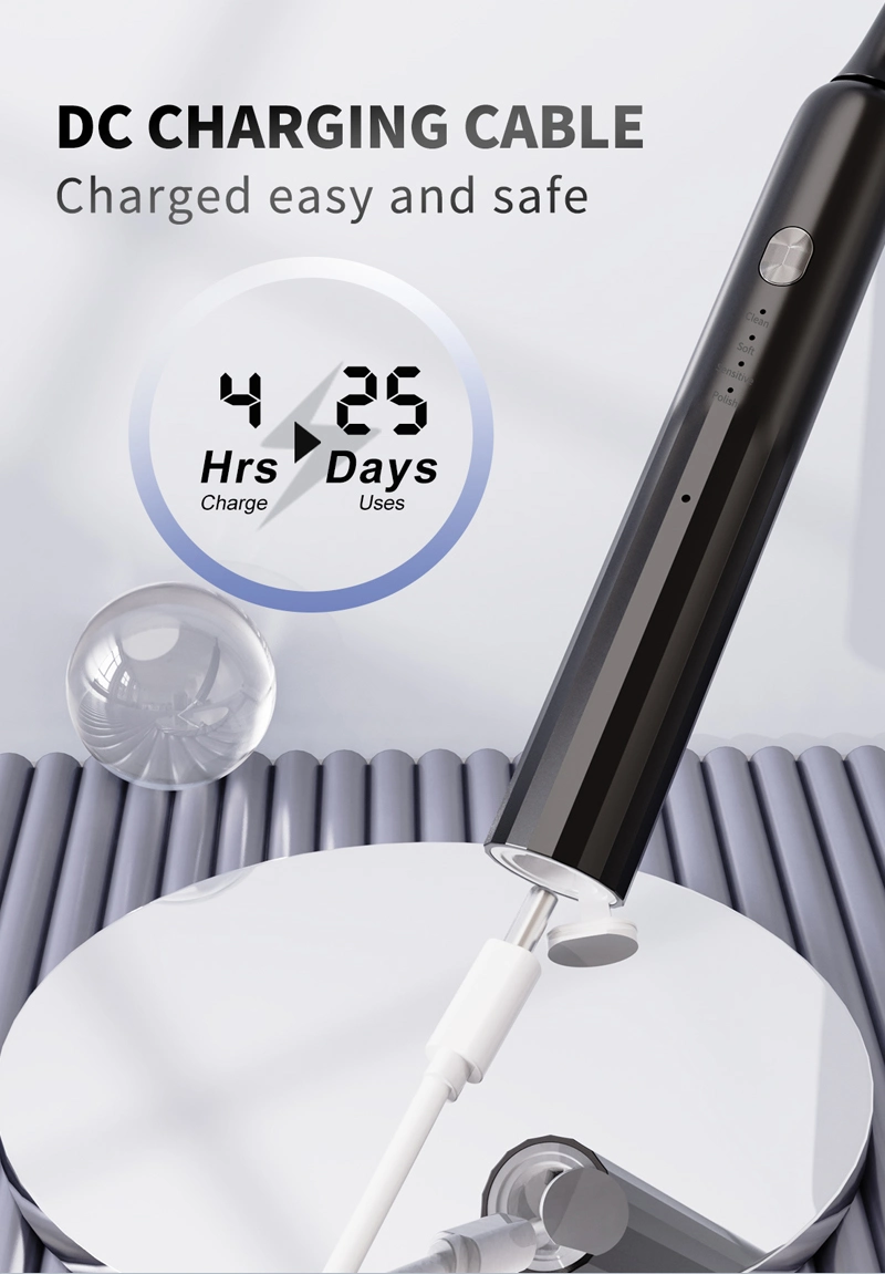 2023 Heißer Verkauf CE Intelligente Sonic elektrische Zahnbürste mit Reisen Körperpflege