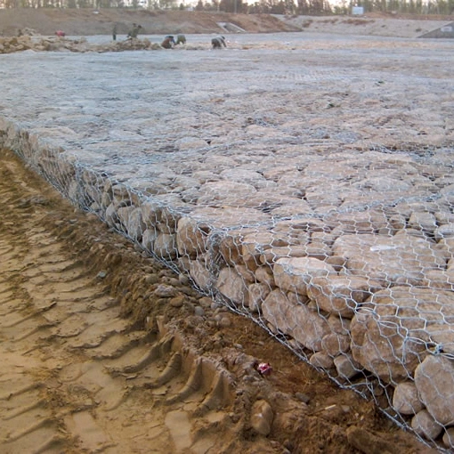 2X1X1M 2X1X0.5m 6X2X0.3m Boîte de gabions de maillage de la cage de pierre