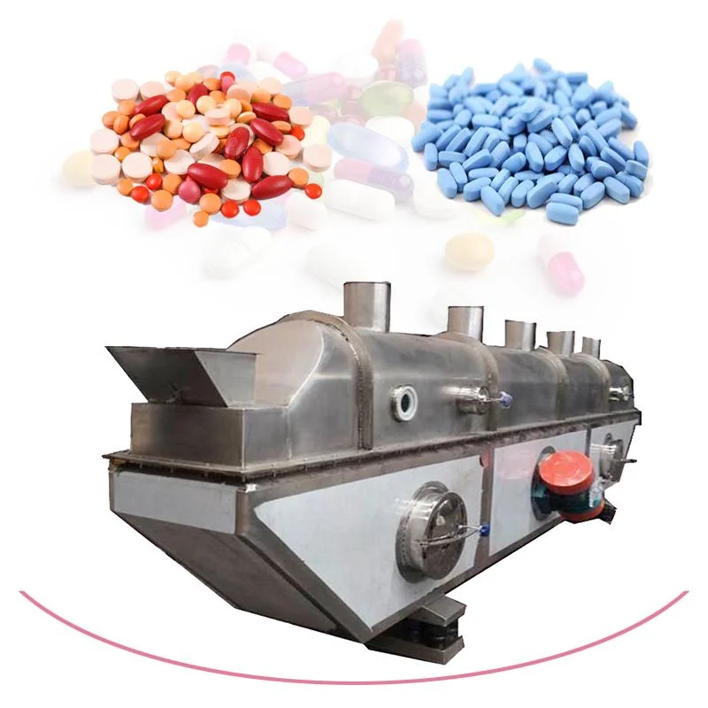 Zg Pharmaceuticals Wet Powder Salt Industrial Chemical Continuous Plate Horizontal Vibration Fluid Bed Dryer Machine
