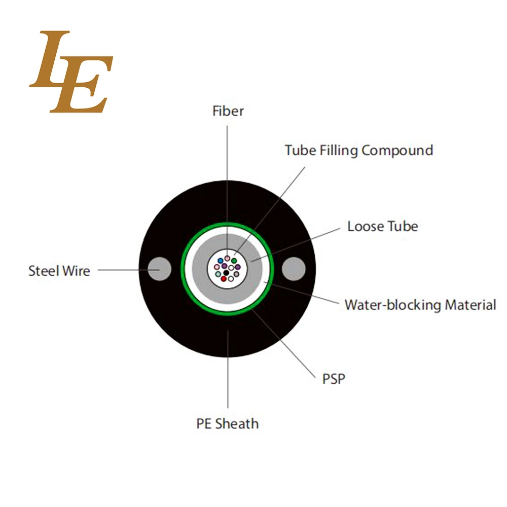 Good Quality 12 Core Armoured GYXTW Fiber Optic Cabl with Steel Wire