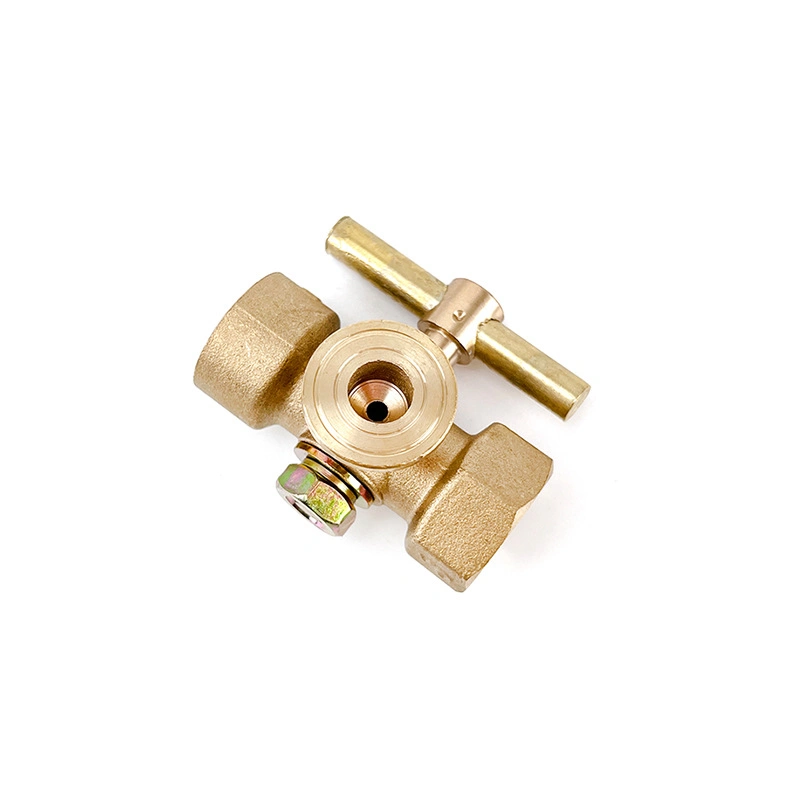 Brass High Pressure Three-Way Plug Valve