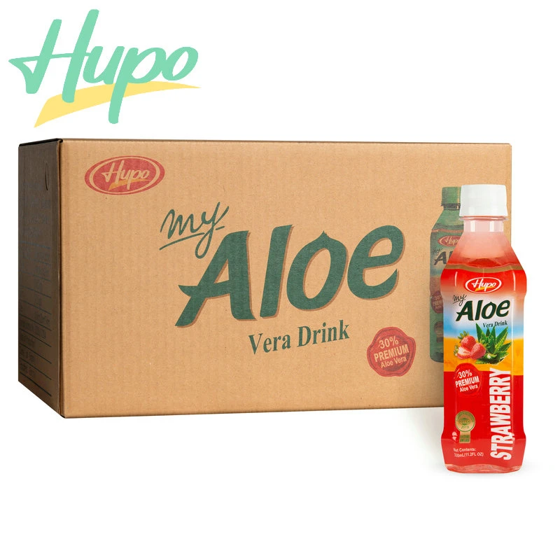 Bebida de Aloe Vera con sabor a fresa de marca privada en envase de 1.5 litros del fabricante chino