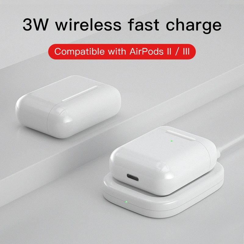 3W Wireless Charger LED Qi Mini Portable Phone Charger for Air Pods PRO Phone Smartphone