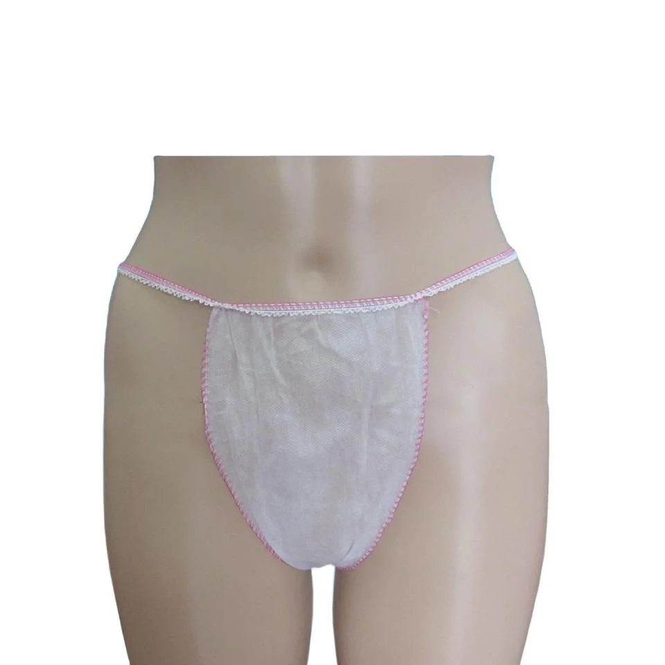 Disposable Ladies Underwear. Nonwoven SBPP Female&prime; S Underwear