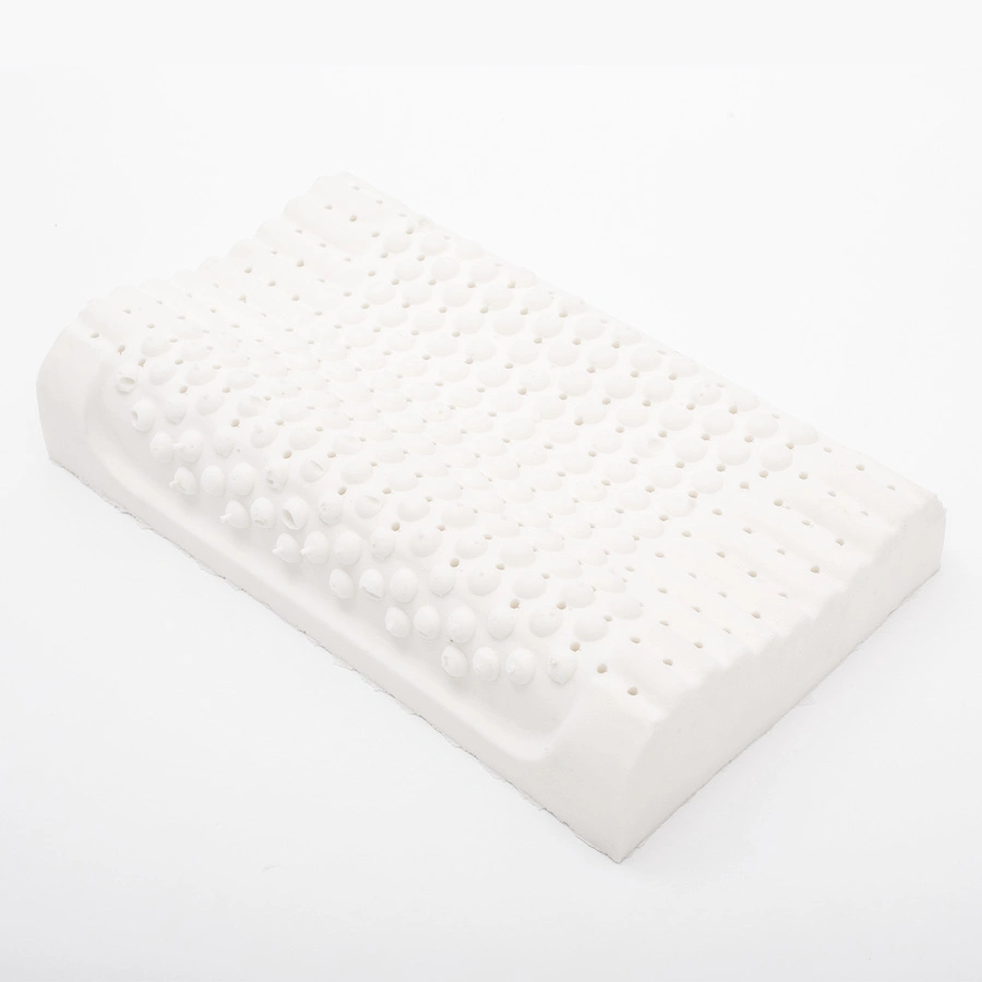 Cómodo soporte de cuello de espuma de memoria Natural Latex almohada de masaje portátiles almohada