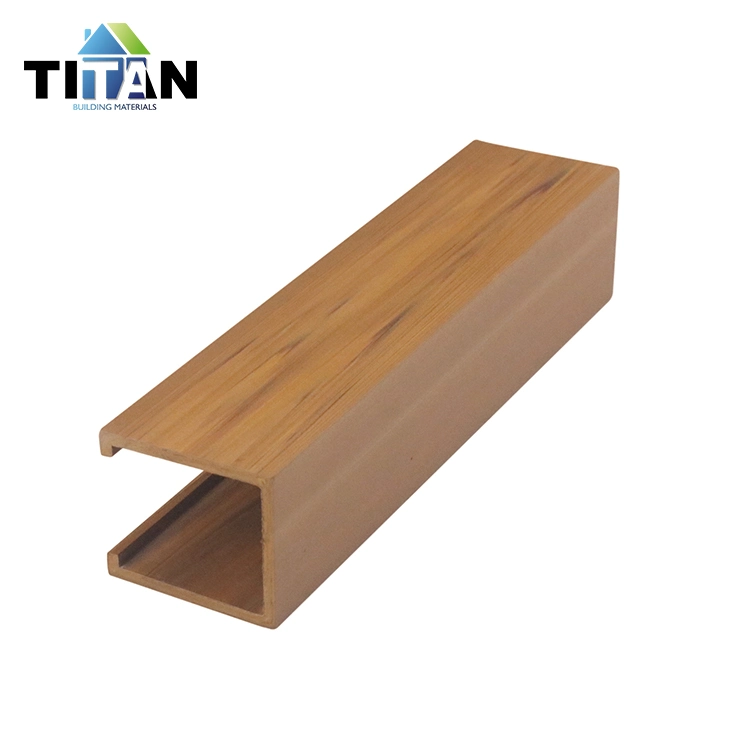 Co-Extrusion Wooden Square Indoor Partition WPC Partition Timber Wood Tube