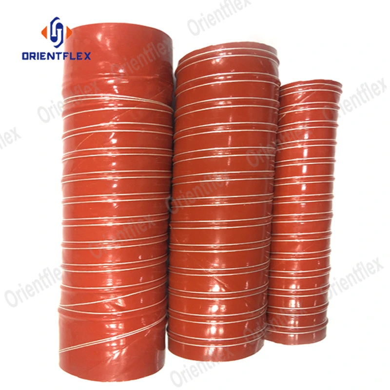 2.5 Inch 6 Inch Heavy Duty High Temp Flexible 2 Ply Silicone Air Ducting Hose