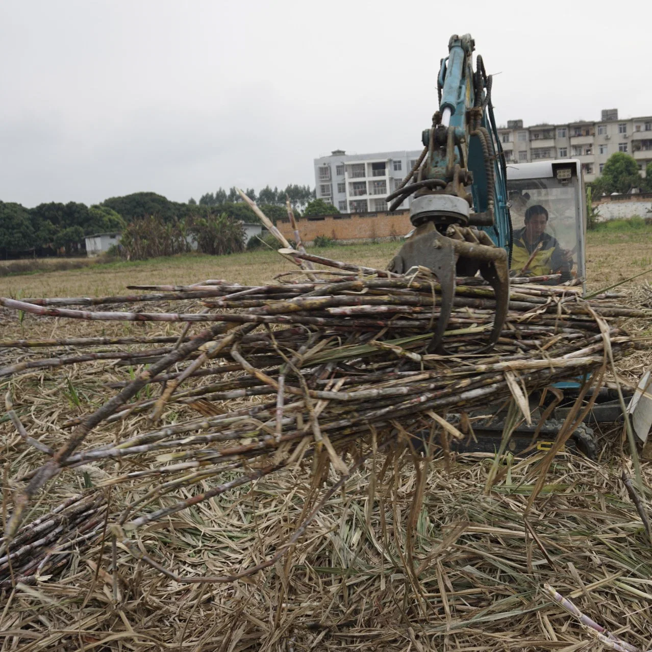 Agile Grapple on Mini Excavator Rotating Log Grapple on Mini Excavator Materials Forestry Log Grapple