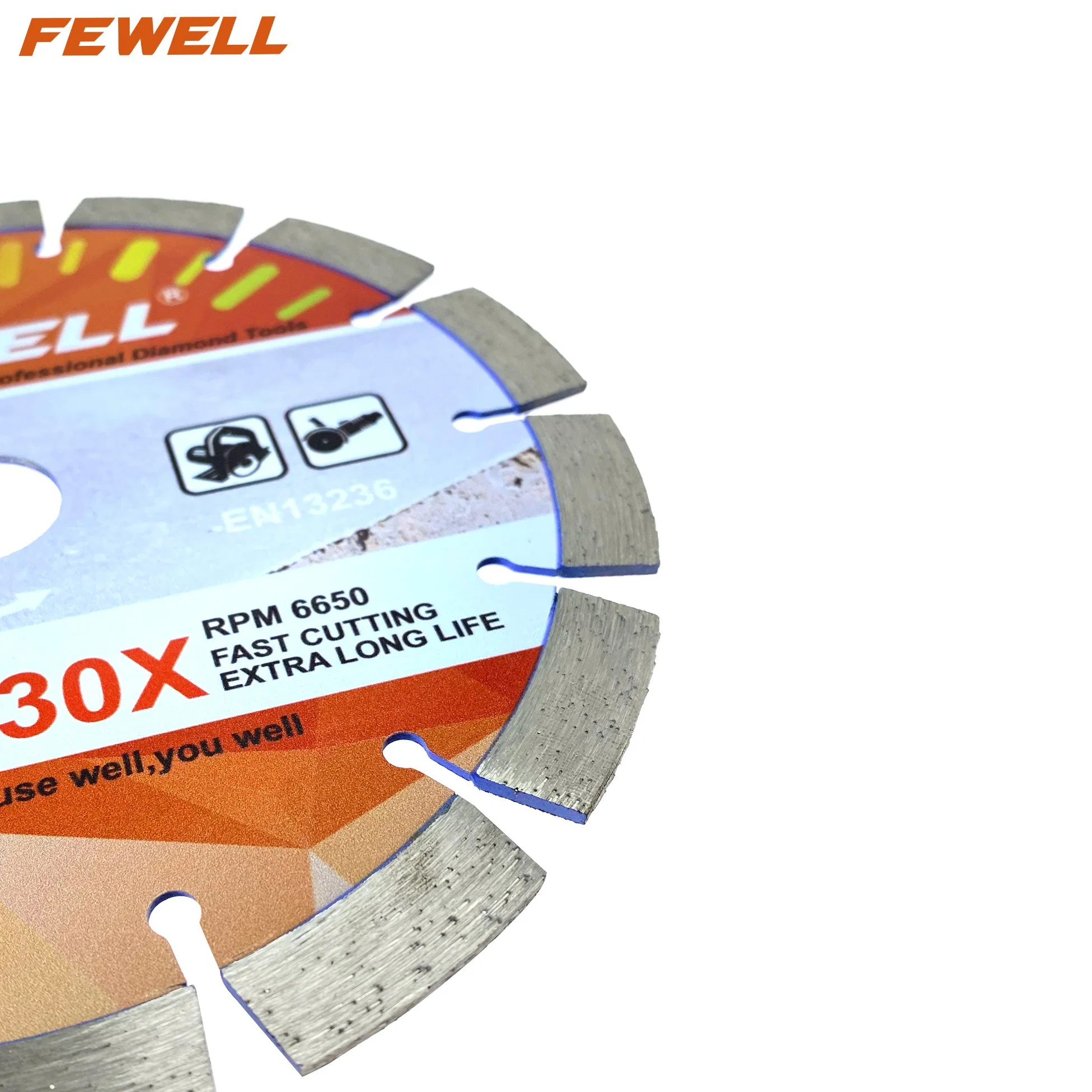 Laser Welded 7inch 180*2.4*12*22.23mm Segment Disc Diamond Saw Blade for Cutting Concrete