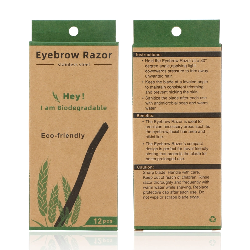 Des sourcils pour raser les poils du rasoir de la paille de blé tondeuse biodégradable