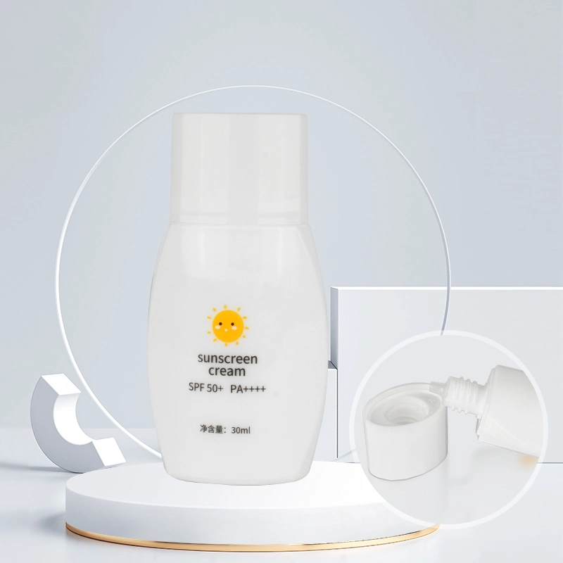 OEM Factory Custom Private Label Organic Sun Screen Protection Broad Spectrum Clear Sunscreen Gel Plastic Bottle for Face