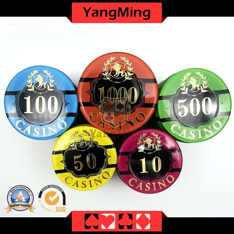 760PC nuevo diseño de fichas de juego para Casino Chip Póquer de acrílico de logotipo personalizado (YM-LCTJ003)