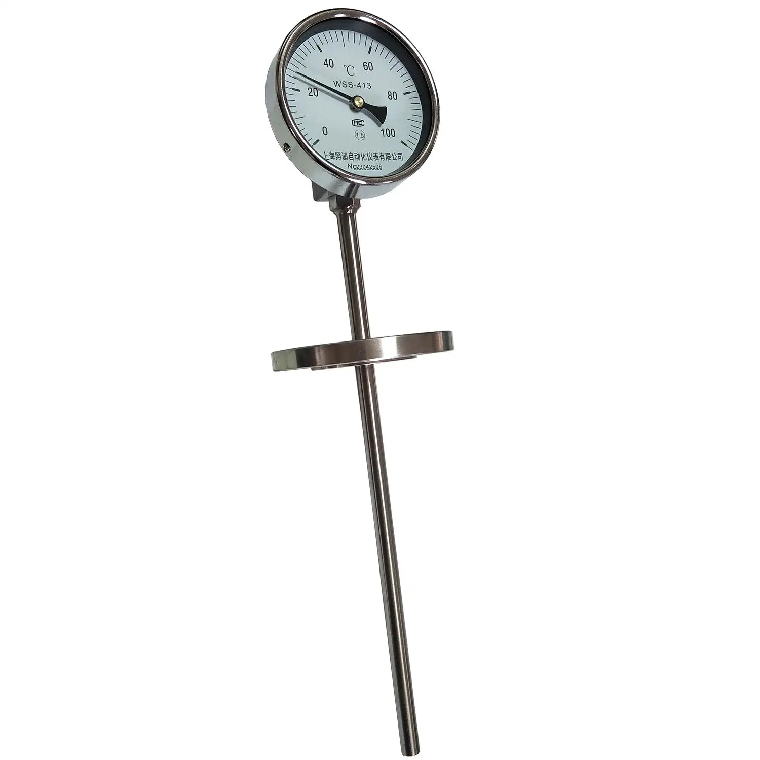 Factory Price Bimetal Thermometer 0-600&ordm; C Heat Transfer Oil Temperature Meter