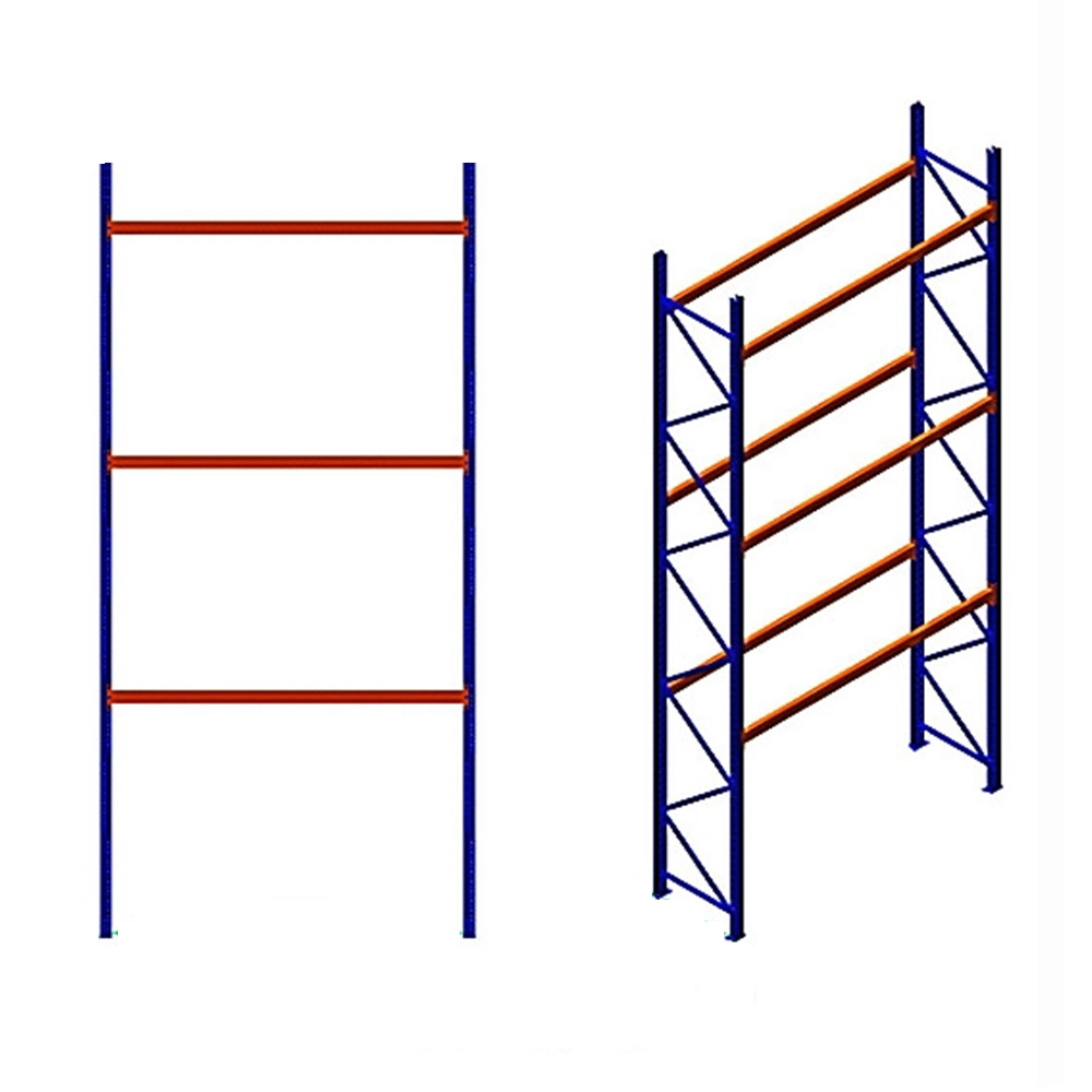 Double Box Beam Pallet Rack Heavy Duty Scale Warehouse Racking