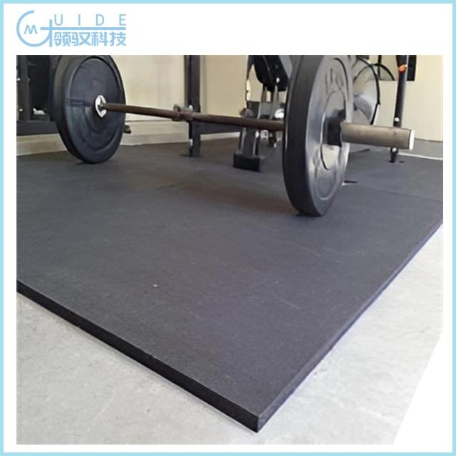 Elastic Weight Lifting Gym Rubber Flooring Tiles with EPDM Granules