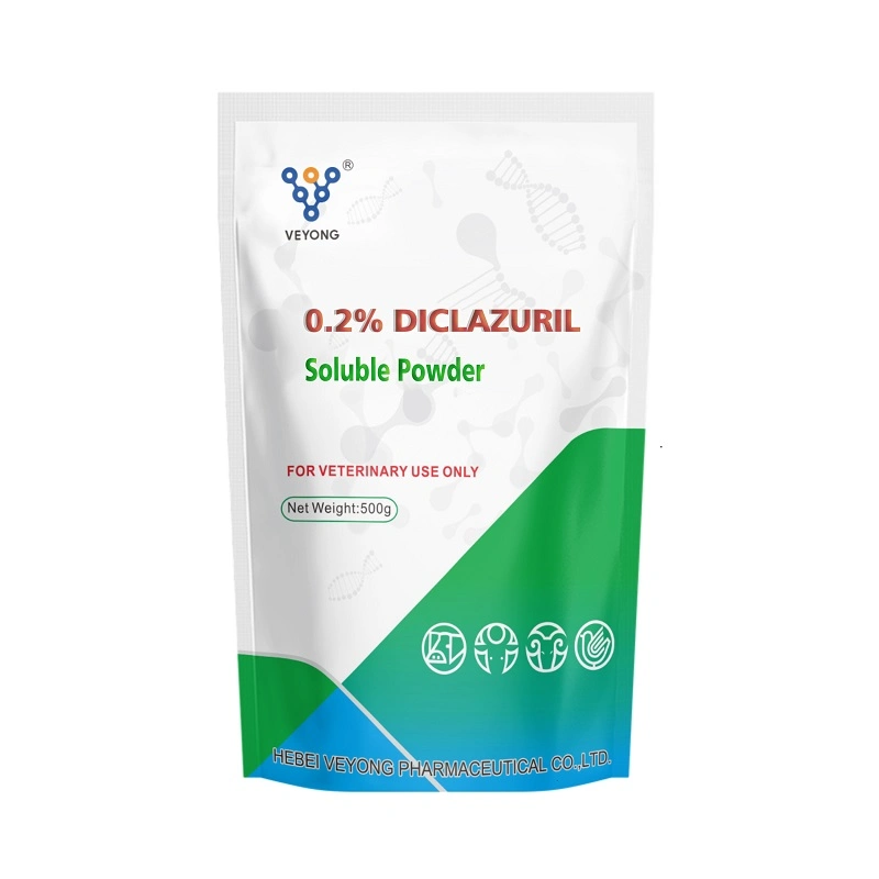 Mayorista/Proveedor de la fábrica de 0.1%, 0,2% Diclazurilo polvo soluble un tratamiento eficaz de Pollo Coccidiosis aceptado OEM ODM&amp;