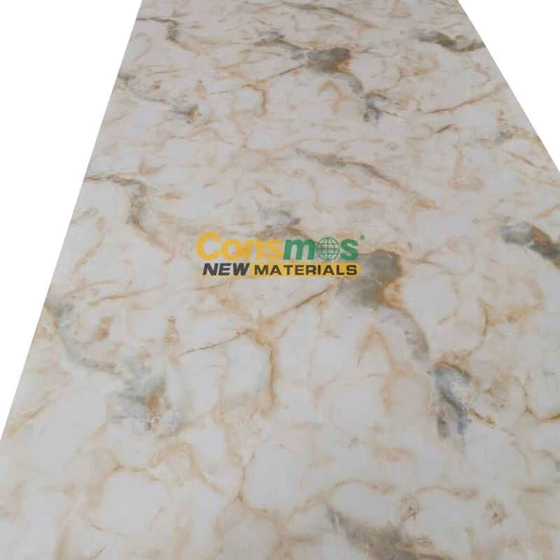 China Manufacturer Fire Resistant UV Coating Ceiling PVC Marble Wall Panels