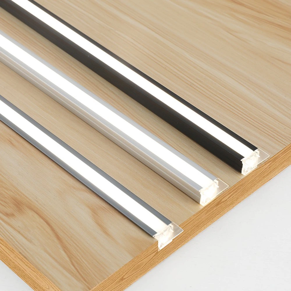 Moderne et minimaliste Profil en aluminium monté en surface de la poignée de plafond encastré dans le conduit de lumière linéaire pour la décoration intérieure