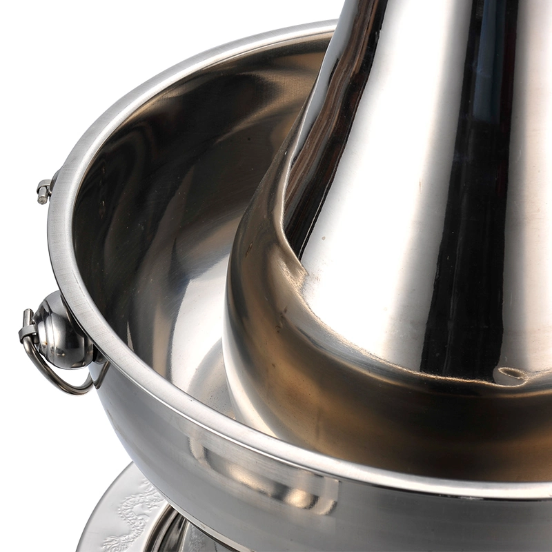 OEM Traditional Charcoal Hot Pot Large Shabu Shabu Hot Pot 28/32/34cm Stainless Steel Old Beijing Chinese Soup & Stock Pots