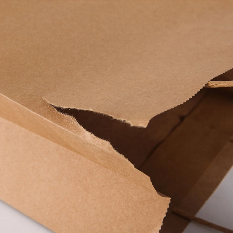 Professional Manufacture High quality/High cost performance  Cheap Natural Printed Paper Bag Kraft Paper Bag with Handle