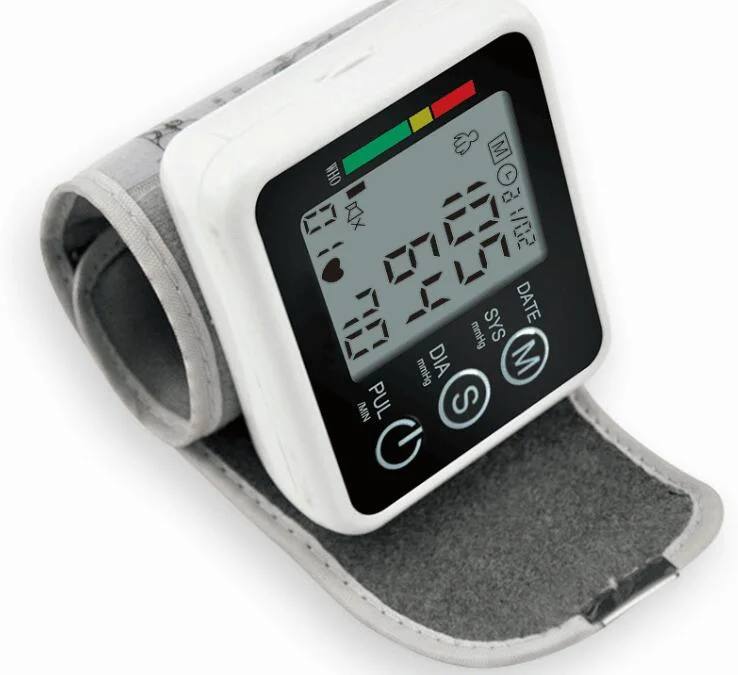 Smart poignet numérique portable Moniteur de pression sanguine Bp sphygmomanomètre d'étalonnage de la machine du sang périphérique de compteur