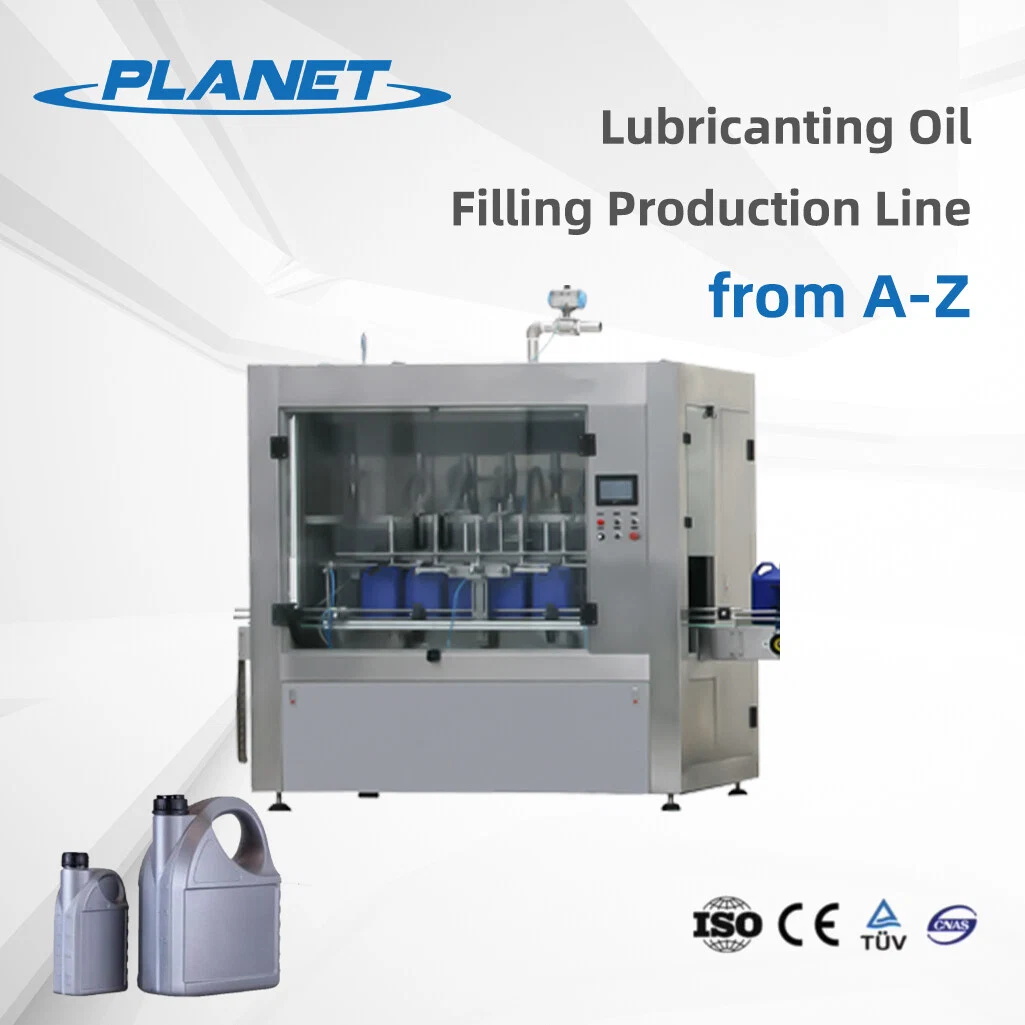 10-30L 8 Nozzle Lubricant Automatic Engine Oil Edible Grease Lube Pail Bucket Weight Filling Capping Labeling Machine