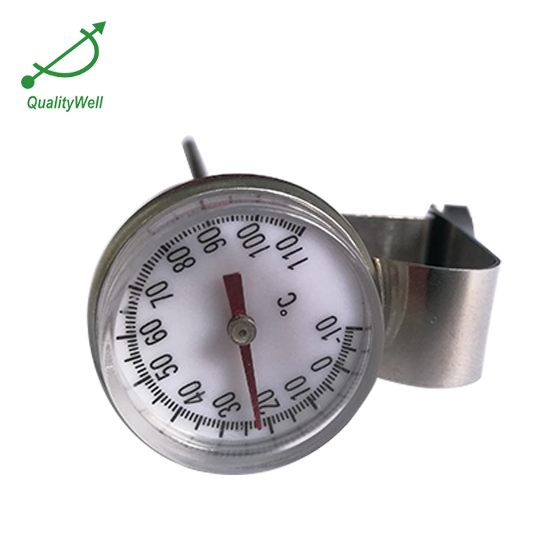 Durable Use Magnifying Lens Pocket Bimetal Dial Thermometer for Food