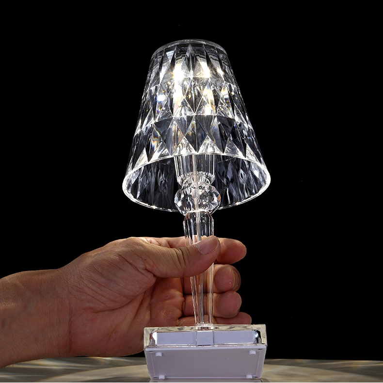 Crystal Mini Portable LED Table Lamps