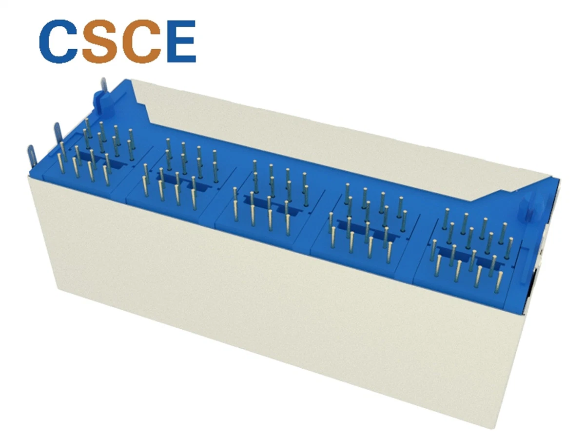 2 X 5 Ports, gestapelt, RJ45 Netzwerksockel