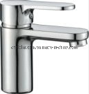 Square Brass Body Zinc Alloy Handle Basin Mixer