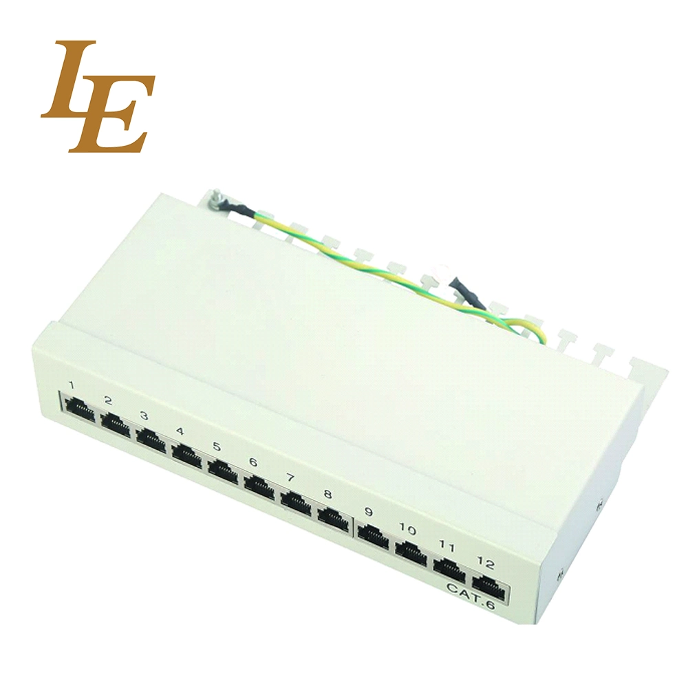 10inch 1u FTP 12port Cat5e/ CAT6 Patch Panel Krone IDC