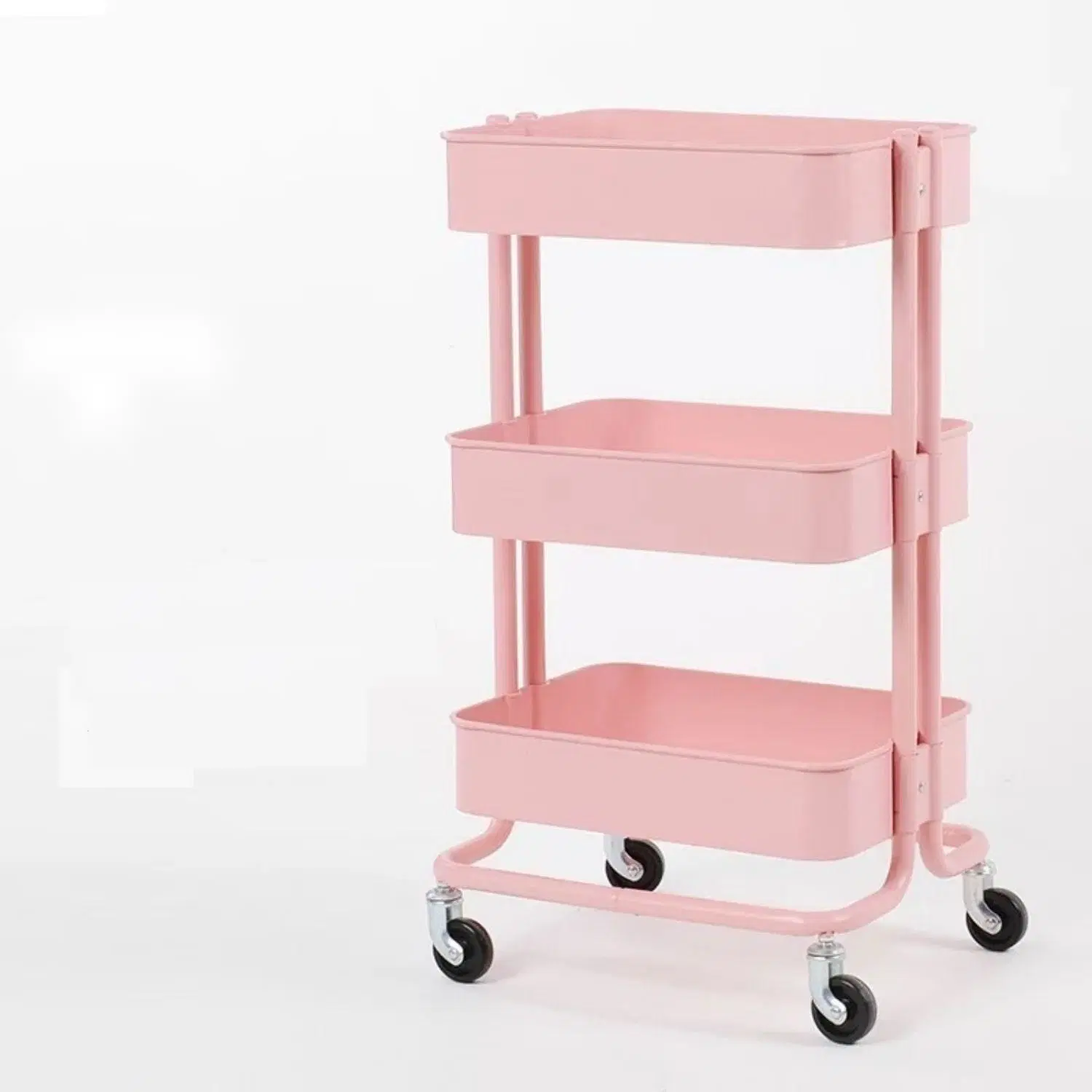 Design Ideas Carro Cartoon Preto Branco Kitchen Trolley sobre rodas