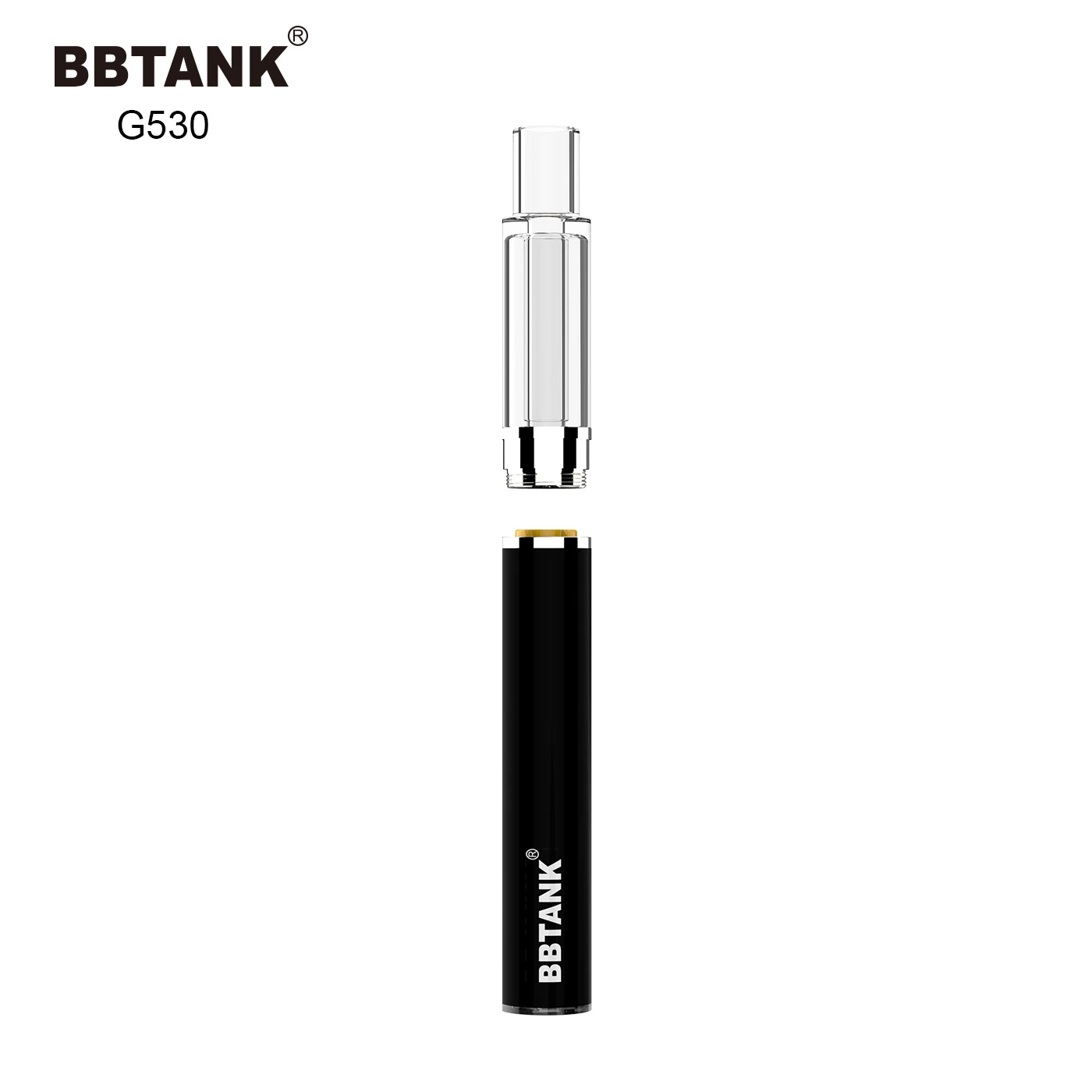 Bbtank All-Glass Disposable Vape Pen Live Resin Vape Hhc Vape Wholesale I Vape Custom Glass Pen for Thick Oil Pen Glass Carts Thco