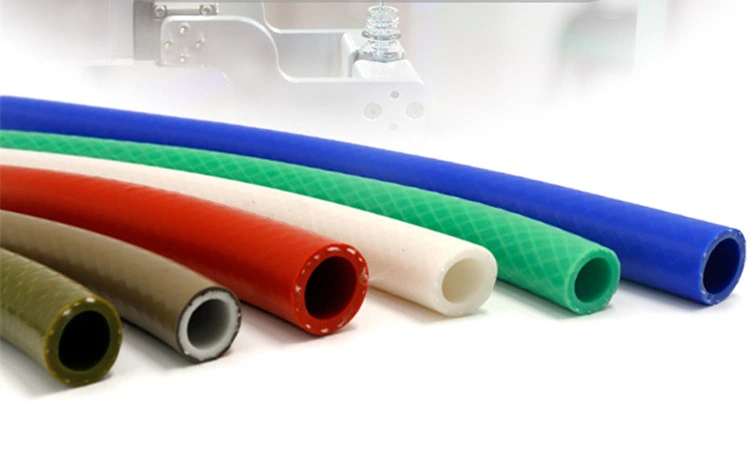 Manufacture Customized Industrial High Temperature Resistant Silicone Tube Sandwich Braided Silicone Tubing Silicone Rubber Hose Automotive Warm Air Hose