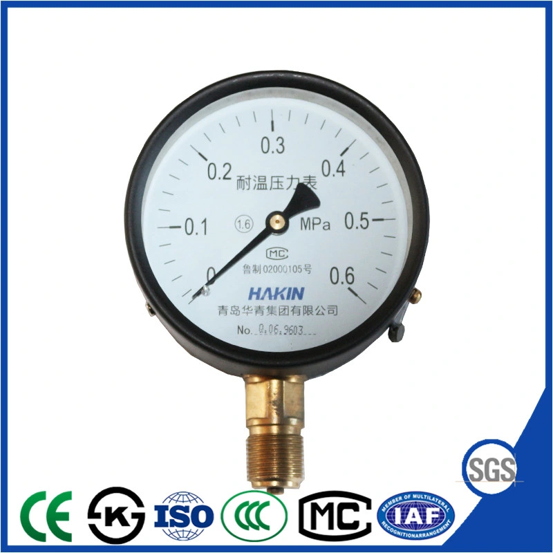 Top Quality 100mm Heat Resistant Pressure Gauge with Good Performance