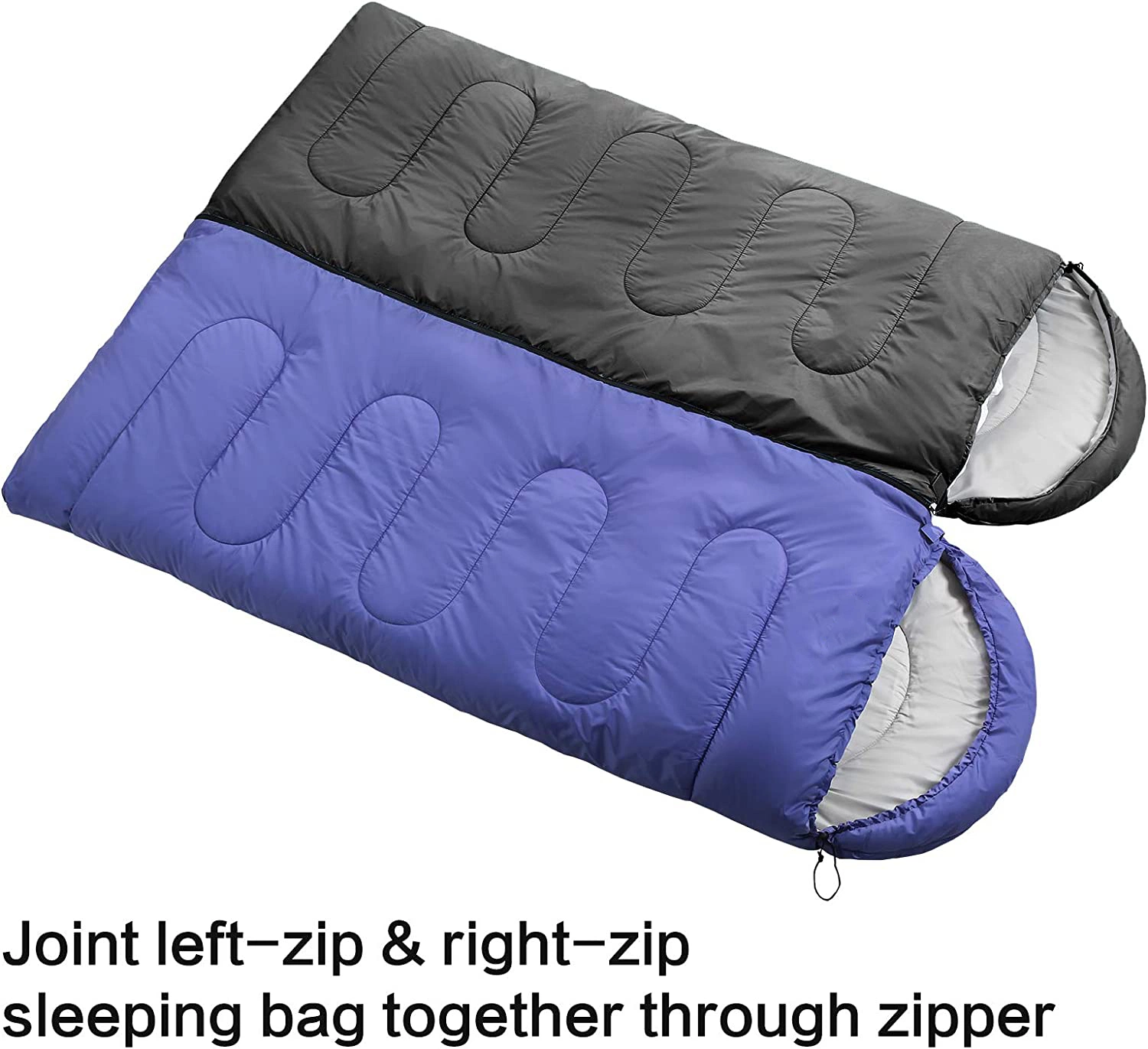 Sac de couchage en coton léger, compressible, portable, imperméable, personnalisé pour adulte, adapté à toutes les saisons, pour le camping et les voyages en solo.