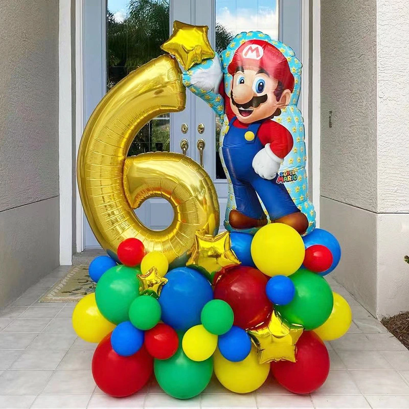 Party Decoration Boy Children's Birthday Gamer Aluminum Foil Balloons