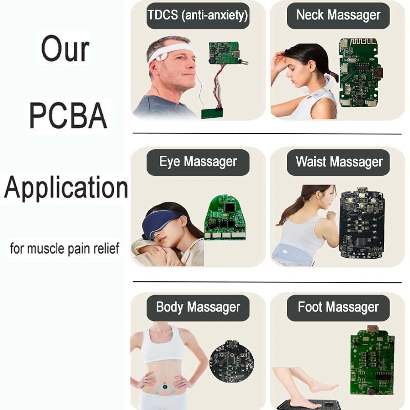 PCBA for EMS Foot USB Rechargeable Portable Electric Stimulation Blood Circulation Feet Massager