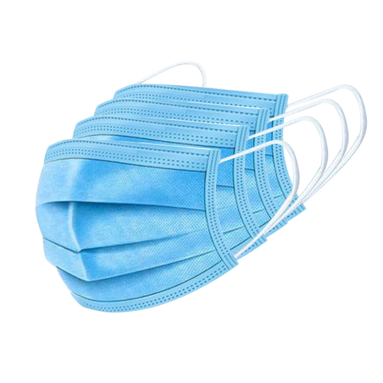 Outdoor Protective Disposable Non-Woven 3ply Face Mask with Earloops