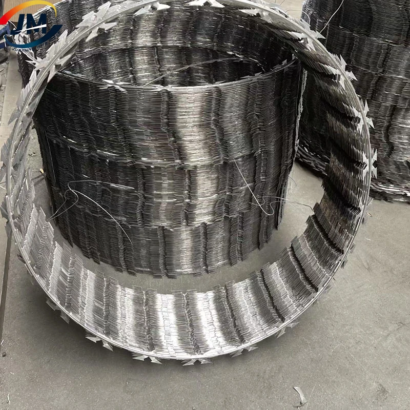 Competitive Price 33 Circle Cbt-65 Stainless Steel/Hot Dipped Galvanized Plate Razor Blade Barbed Wire for Fence