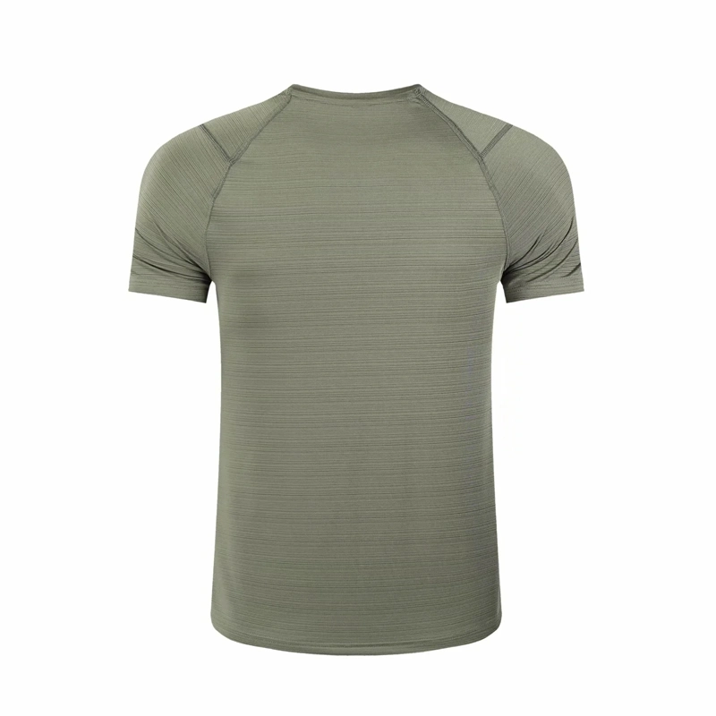 T-shirt grossista 89% poliéster 11% spandex para homem vestuário desportivo T-shirt Custom logo Plain T para homem