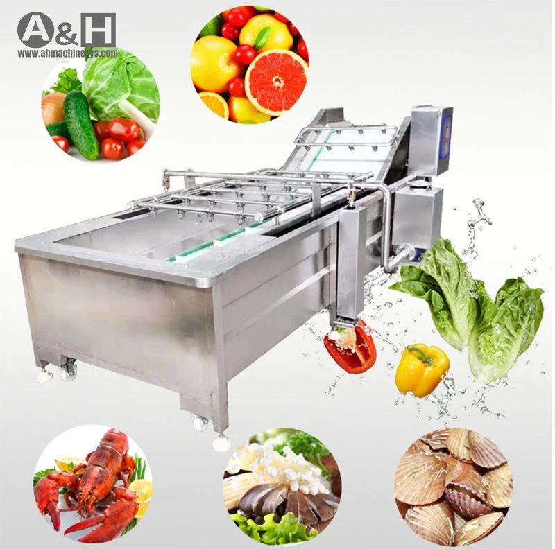 Industrial Chili Jerry Fresh Vegetable Fruits Cleaning Drying Processing Machinery Washing Machine