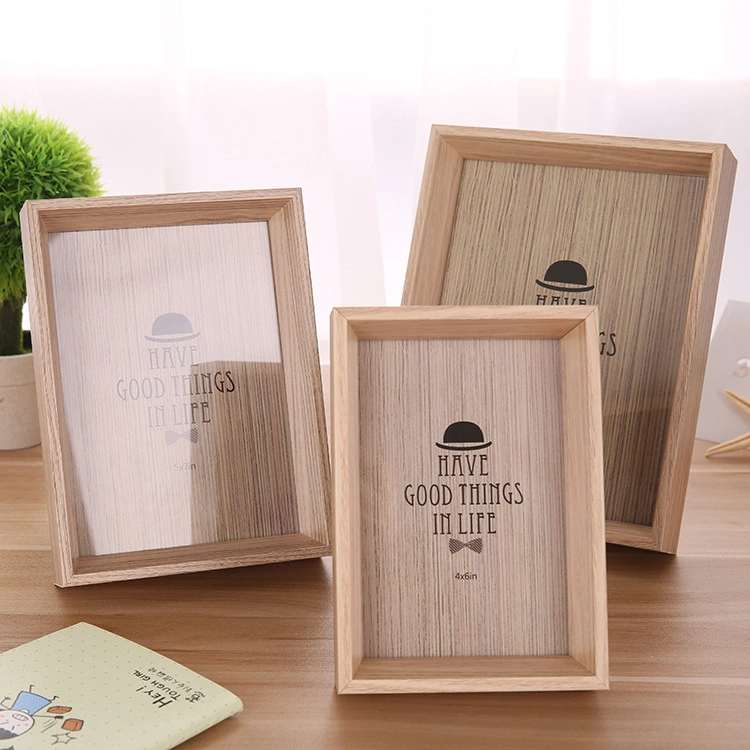 Natural 7-Inch Picture Frame Photo Wall Wood Frame Home Craft