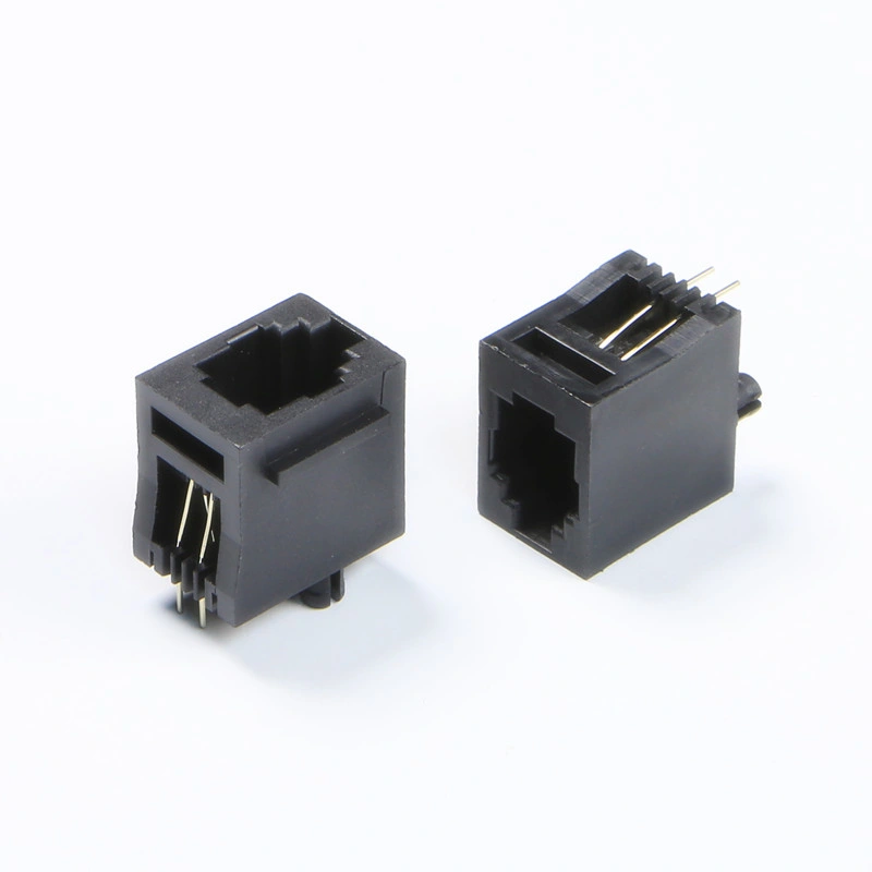 La parte superior entrada 4P Conector modular RJ11