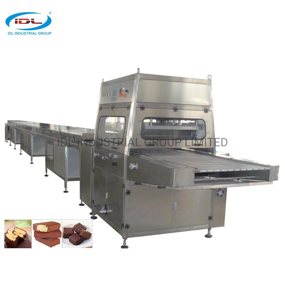 400mm Width Conveyor Belt Chocolate Enrobing Line for Food Coating