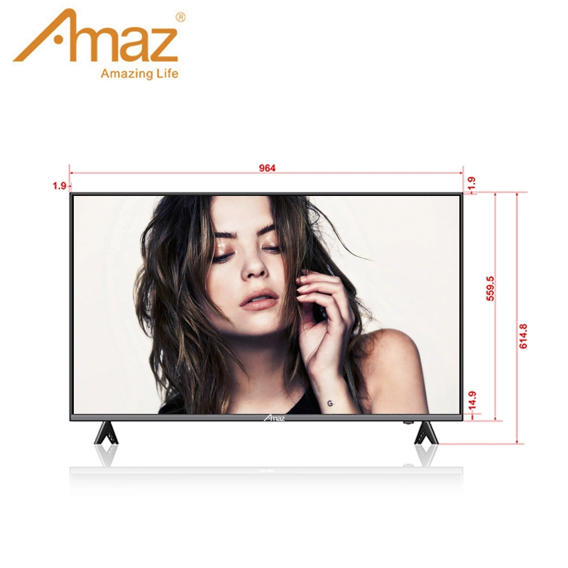 Borderless TV 55inch Smart 4K Android TV Full Screen Best Television for Hotel