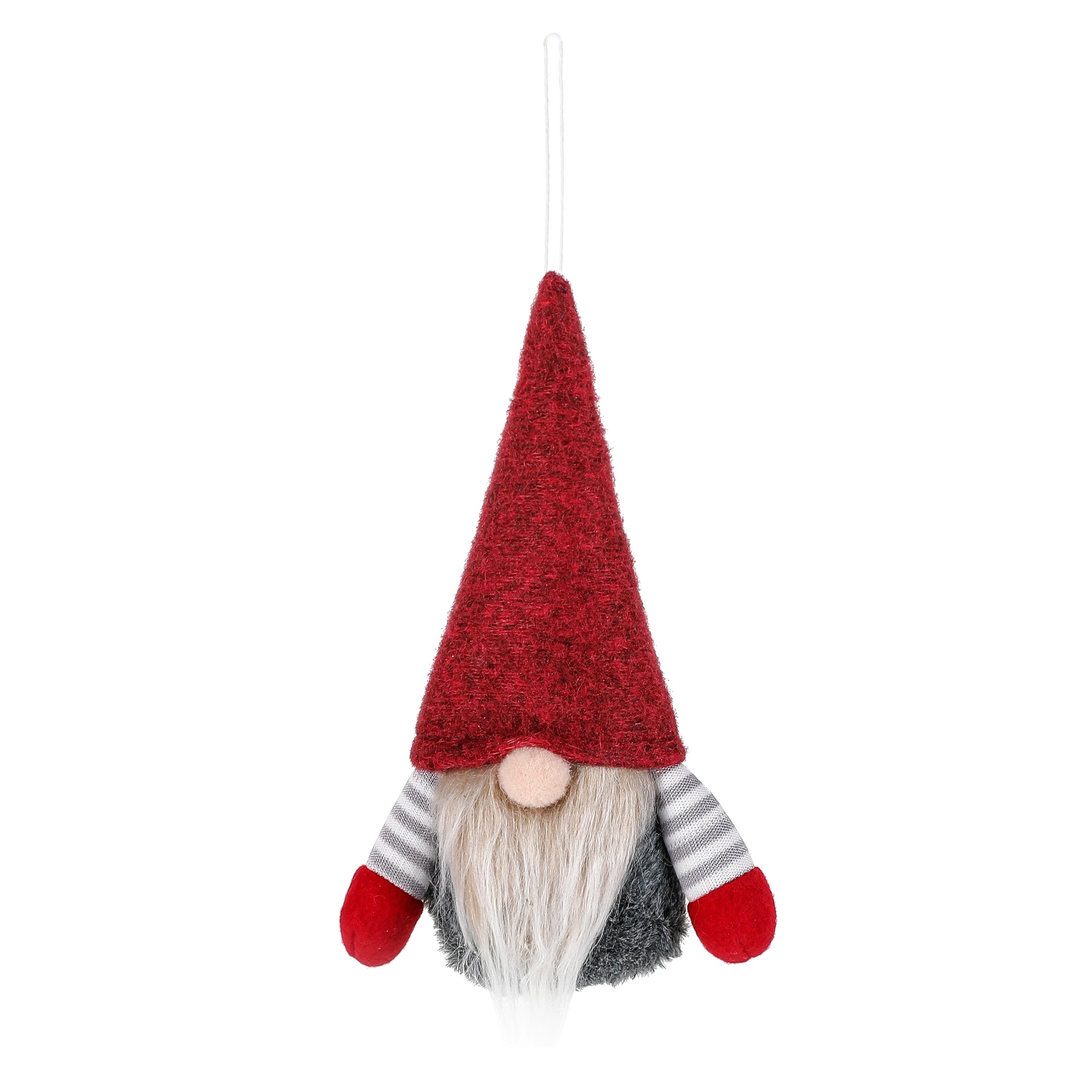 Merry Christmas Decor Product Xmas Noel Santa Claus Red Gonk Plush Gnomes Gifts with Tree Party Supplies